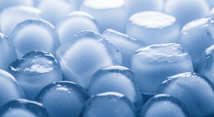 Close up macro shot of blueberries fresh and plump in natural light