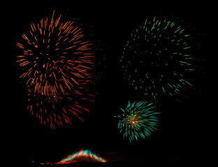 Obraz premium fireworks on a holiday