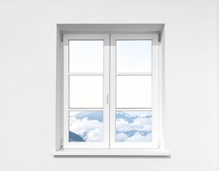window with blue sky