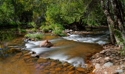 Arizona river flows on sunny day
