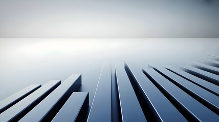 Blue and silver bars showing growth – Perfect for corporate presentations, economic trends, or analytics dashboards.