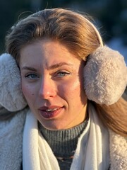 girl on the top of the mountain