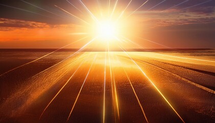 futuristic sunlight glow and shine