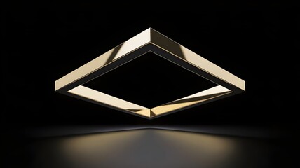 Luxury golden geometric portal – Ideal for high-end corporate ads.
