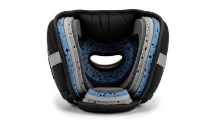 Fototapeta premium Cross-section view of protective padding with layered cushioning for comfort and safety