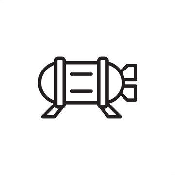Ballast tank icon symbolizing maritime stability, vessel trim control, and water weight management, representing industrial fluid storage, marine engineering and ship buoyancy systems.