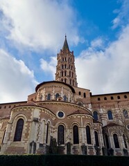 Fototapeta premium Saint-Sernin Basilica in Toulouse