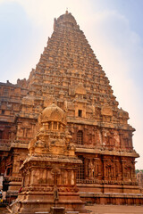 Brihadeeswara Temple also known as Peruvudaiyar Kovil is located in Thanjavur