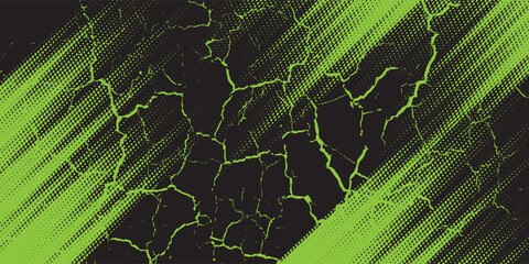 light green black brush wrap car sticker pattern abstract banner sporty lines black light green color combination grunge brush pattern racing motorsport design, vector © Jonathan W 