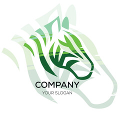 Colourfull Zebra Logo Design Template Zebra