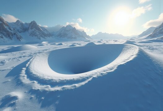 Glacially Shaped Elongated Drumlin Creating Unique Topographical Feature Visual