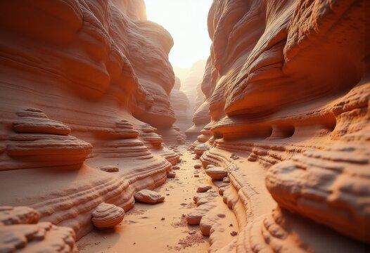 Natural Sandstone Formation Unique Granular Composition Earthy Elements Intricate Geological Features