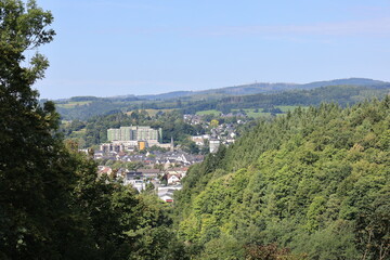 Blick auf die Hansestadt Attendorn im Sauerland	