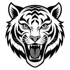 Obraz premium tiger head vector