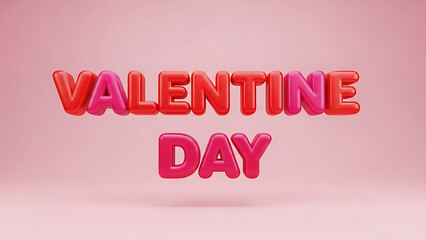 valentine's day 3d text effect