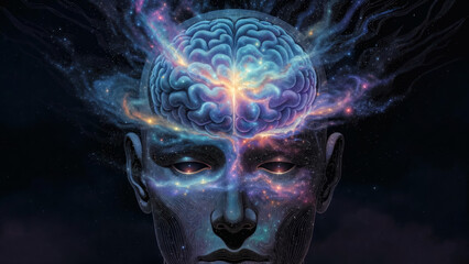 scary skeleton with a skull