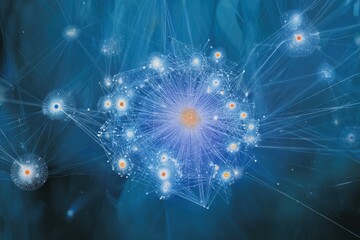 Neural network visualization with digital synapse connections and light signals