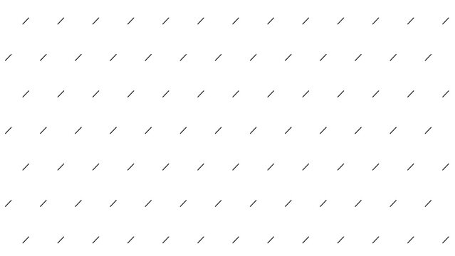 Simple repeating pattern of diagonal slash lines on a white background