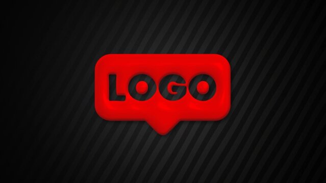 Carbon Fibre Strong Inflated Icon Animated Logo Reveal