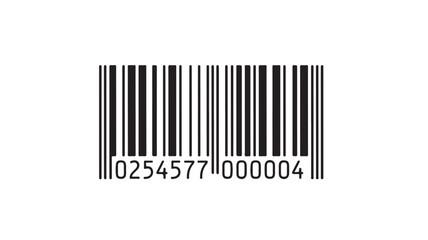Barcode Scanner Code on White Background