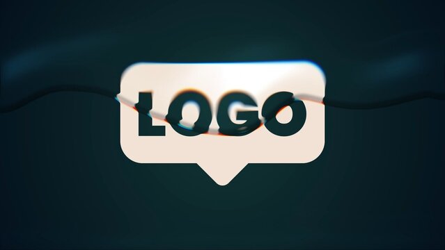 Kinetic Typography Modern Logo RGB Pulsing Reveal