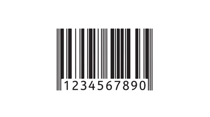 Barcode Scanner Code on White Background