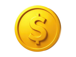 Obraz premium A golden coin featuring a dollar sign design