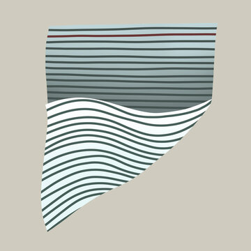 Wavy lined paper