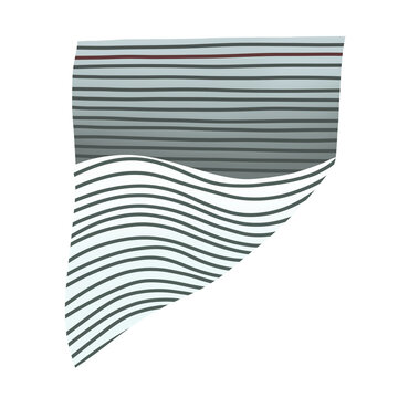 Wavy lined paper
