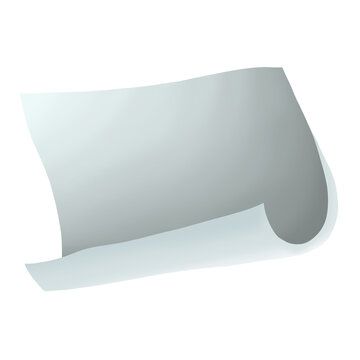Rolled blank paper edge
