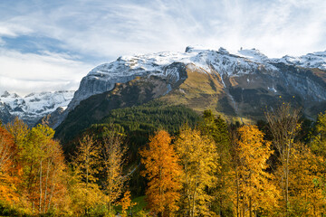 Glacier on top of Mount Titlis above Engelberg in Switzerland
