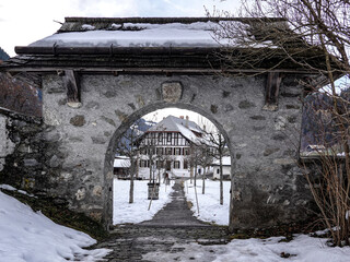 Second entrance to St. Mauritius Church, Saanen
