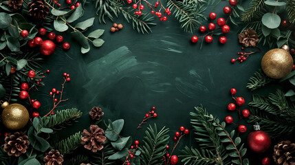 christmas background with christmas balls