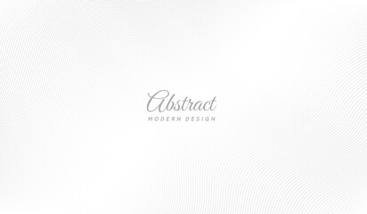 Line pattern. Abstract waves lines pattern. White background with wavy. Wave backgrounds. Light geometric texture. Curve shape. Tech stripe design. Thin graphic patern. Dynamic bg. Vector illustration