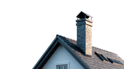 American-style house on transparent background PNG