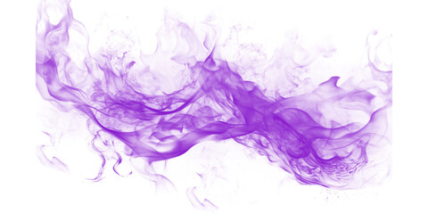 Fototapeta premium Vibrant purple smoke abstract on black backdrop mysterious ethereal energy flow magic effect digital art texture