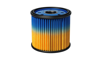 Cylindrical engine component with a colorful gradient filter and top assembly