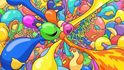 Exaggerated Color Riot