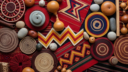 Vibrant textiles and handcrafted accessories