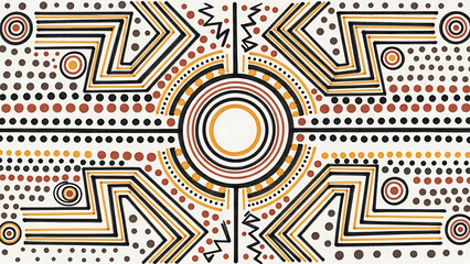 Intricate indigenous pattern