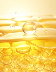 ゴールド美容成分が満ちる肌の角層構造 マクロスキンイメージ ジェネレーティブAI