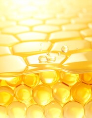 ビタミンC誘導体が角層へ浸透する肌断面マクロ3Dスキンケア表現 ジェネレーティブAI