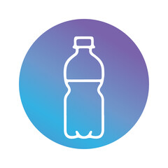 Plastic materials and recycling icon vector design 