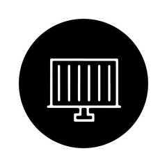  Smart surveillance system icon vector design 