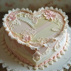 wedding cake with flowers