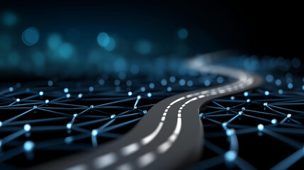 Corporate change management roadmap icon concept structure illustrating comprehensive planning and organizational strategies, with copy space