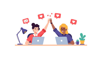 A simple, modern desk lamp with a purple and peach color scheme, conveying a sense of minimalism and modern design.