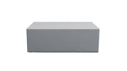 Fototapeta premium Gray Concrete Block isolated on transparent background