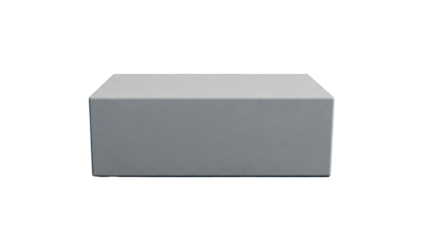 Gray Concrete Block isolated on transparent background