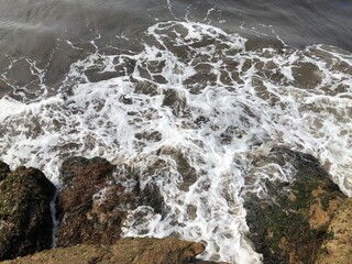 wave and rocks
